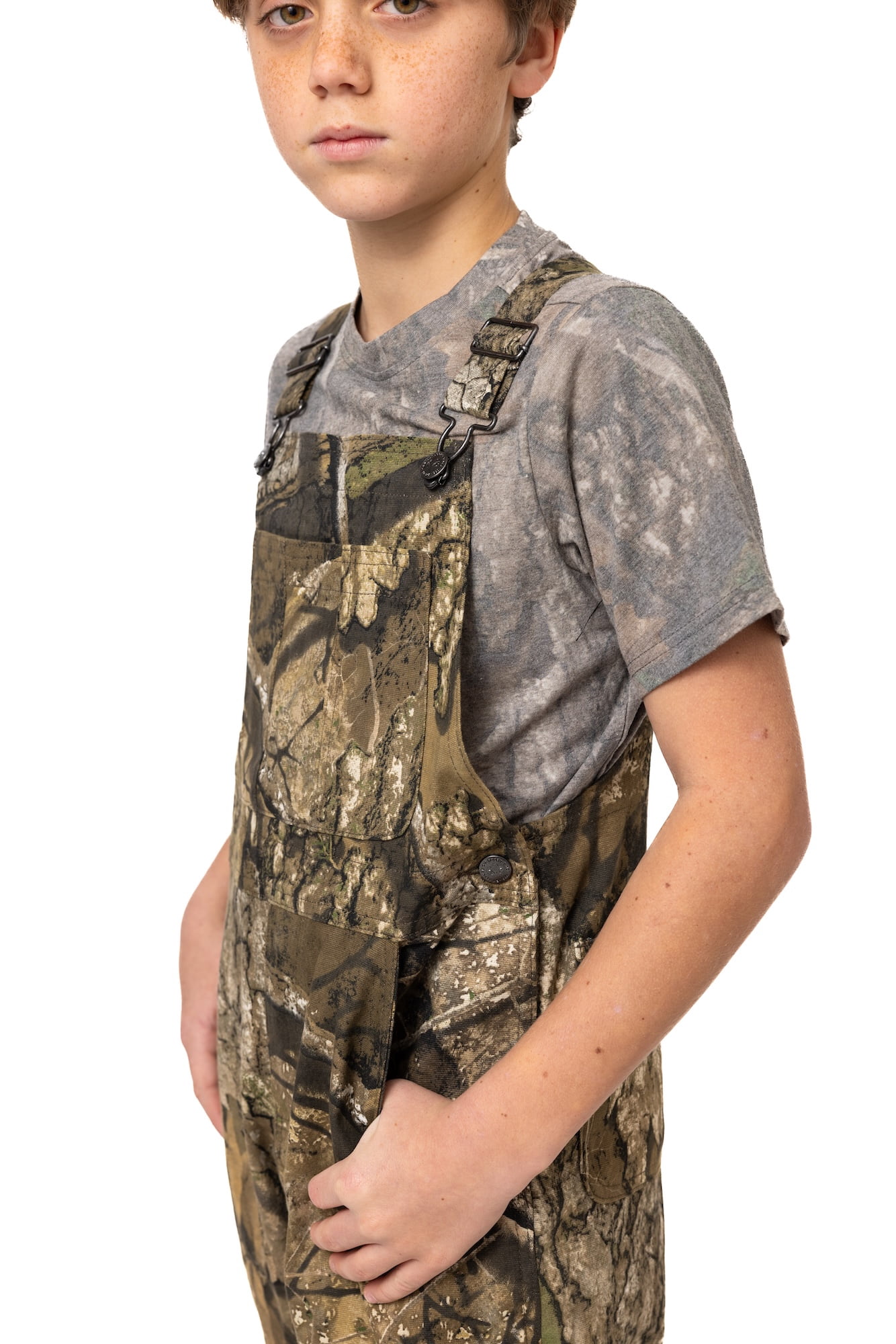 Realtree Youth Hunting Bib Overalls APX Camo