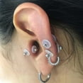 thumbnail image 2 of 60Pieces Plastic Disc Pads Stabilize Earlobe Support Patches Clear Piercing Disc Easy to Stabilize Earrings for Women, 2 of 8