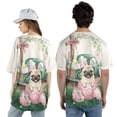 thumbnail image 5 of Easter Egg Pug Bunny Ear Welcome Spring Truck All Over Print 3D Baseball Shirt Dog Lover Gifts Softball Sport - 12002, 5 of 6
