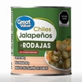 thumbnail image 1 of Chiles jalapeños Great Value en rodajas 800 g, 1 of 5