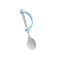 thumbnail image 1 of Aide à Manger Anti-Vibration Vaisselle Outil de Repas en Silicone Cuillère Fourchette avec Sangle, 1 of 8