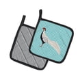 thumbnail image 2 of Caroline's Treasures Silver Pheasant Blue Check Pair of Pot Holders, 2 of 3