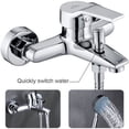 thumbnail image 2 of Mezclador de bañera Auralum con kit mezclador de ducha de mano Grifo de bañera en cascada Mezclador de bañera Mezclador de baño de una sola palanca para baño/ducha, 2 of 5