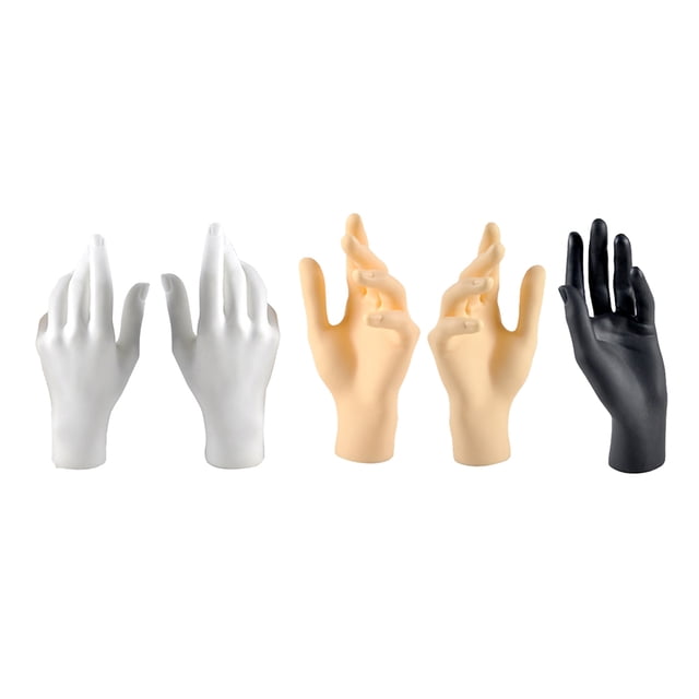 5x mano femenina de la joyería de la la decoración, sostenedor de la del sostenedor del del sostenedor de la joyería kusrkot Exhibición de maniquí de mano femenina