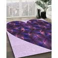 thumbnail image 2 of Ahgly Company Indoor Rectangle Patterned Purple Iris Purple Area Rugs, 8' x 12', 2 of 6