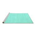 thumbnail image 2 of Ahgly Company Machine Washable Indoor Rectangle Abstract Turquoise Blue Contemporary Area Rugs, 5' x 8', 2 of 4