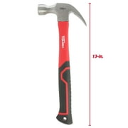 Hyper Tough 16-Ounce Claw Hammer with Fiberglass Handle