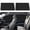 Black Faux Silk Louvered–Rear 2PCS, variant on Car Side Window Sun Shades - Privacy Magnetic Black 2 Pcs Covers Blinds Curtains - Auto Accessories Sunshades Keeps Cooler Screen