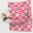 thumbnail image 6 of Yiaed Pink Christmas Cheer Print Dog Blankets-Cat Blanket Washable for Couch Protection,Puppy Blanket, Soft Plush Reversible Throw Furniture Protector-Small, 6 of 8