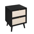 thumbnail image 4 of YOCWO Nightstand Set of 2 with 2 Drawer for Bedroom, Bedside Table, Black, 15.75"W* 13.78"D*21.65"H, 4 of 9