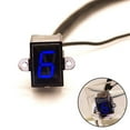 thumbnail image 2 of Universal Led Blue Motorcycle Gear Indicator 0-6 Speed Shift Clutch Lever Gauge, 2 of 8