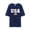 Navy, variant on Men's Patriotic American Flag Top, 4th of July 250th Anniversary Casual Comfort Short Sleeve Wear