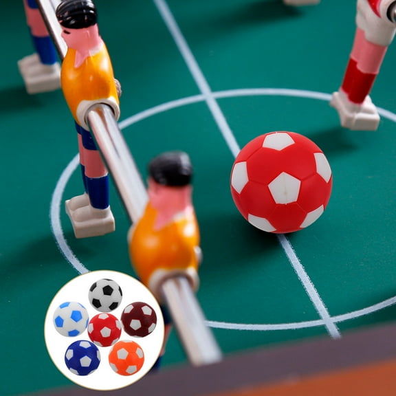 Soimiss 6pcs Foosball Balls Replacement HIPS Bright for Foosball Table Travel