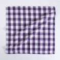 thumbnail image 6 of Fingercraft Dinner Cloth Napkins, Everyday Use, Soft and Well Absorbent Cotton Buffalo Plaid Table Napkins, 12 Pack, 20x20 Purple and White, 6 of 6
