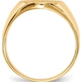 thumbnail image 2 of 14K Yellow Gold 14.0X13.0mm Closed Back Men's Signet Ring (Size 10) Made In United States rs124, 2 of 5