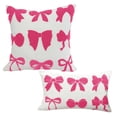 thumbnail image 2 of Specollect 4 Pcs Decorative Throw Pillow Covers, Soft Bow Cushion for Sofa Bedroom Living Room, Cozy Home Decor Accent Pillowcase 45*45CM, 2 of 6