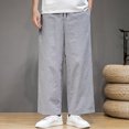 thumbnail image 3 of Wyzesi Plus Size Pants for Guest Fall Male Versatile All Season Cargo Pants Multi Pocket Hem Solid Color Plus Size Outdoor Trousers Male Christmas Clothes, 3 of 6