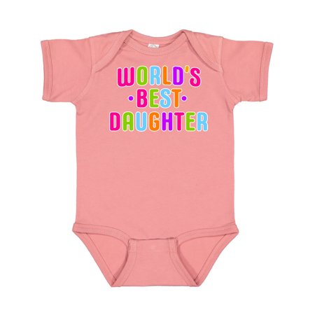 

Inktastic Worlds Best Daughter Gift Baby Girl Bodysuit