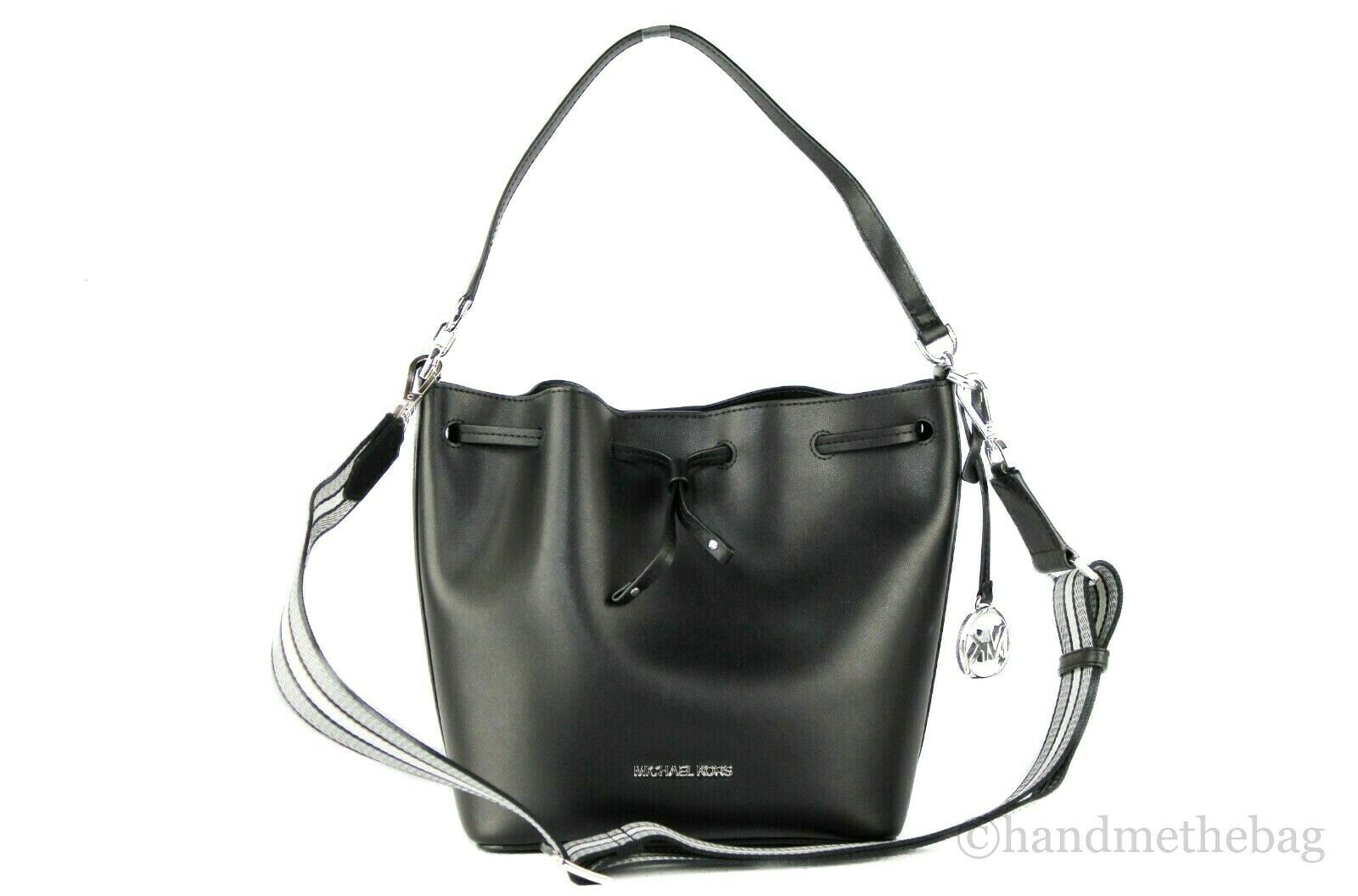 Michael Kors Eden Leather Medium Bucket Shoulder Bag Purse 