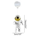 thumbnail image 2 of Xihbxyly Adorno de Astronauta Suspendido, Decoración Espacial Flotante, Cuerda Transparente de Longitud Ajustable, Material de Resina, Decoración para Acuarios, Diseño Compacto, Seguro para Peces, Ju, 2 of 3