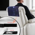 thumbnail image 4 of TSOVTHRID Violet Jellyfish Galaxy Print Sofa Headrest Cover, PU Leather Recliner Headrest Protector, Waterproof Recliner Head Rest Cover, Easy Care Sofa Head Covers 17x27 in, 2 Pieces, 4 of 7