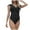 Black, variant on QHFBli Women One Piece Swimsuits Tummy Control One Piece Swimsuit - Push up Bathing Suit Full Coverage Swimwear