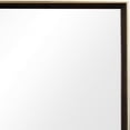thumbnail image 3 of Rectangular Wooden Frame Mirror with Gold Trim, Espresso Brown, 3 of 6