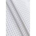 thumbnail image 6 of Imperial Cotton Textured Waffle Shower Curtain in White, 6 of 6