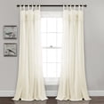 thumbnail image 1 of Lydia Ruffle Window Curtain Panels Ivory Set 40x84, 1 of 3
