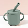 thumbnail image 2 of Taza de Pajita de Silicona para Bebé | Tazas para sorber para bebés de 6 a 12 a 18 meses | Tazas de entrenamiento abiertas con asa de fácil sujeción | Tazas de refrigerio, 2 of 7
