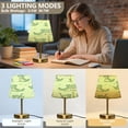thumbnail image 3 of Modern Minimalist Cone Desk Lamp Antique Bronze Base & Linen Shade Bedside Table Lamp for Bedroom Living Room, Office, Dorm Cartoon Alligators Playing Golf Medium, 3 of 8
