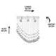 thumbnail image 5 of Candil de Cristal Cortado Gamalux Williams Krystal Luna 5 Luces, 5 of 5