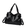 thumbnail image 4 of Bolsos de mano para mujer jinwen bolso de hombro gran capacidad citas desplazamientos viajes Negro, 4 of 8
