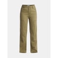 thumbnail image 5 of Time and Tru Women's High Rise Straight Jeans with Carpenter Details, 30" Inseam, Sizes 0-20, 5 of 5