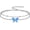 Butterfly, variant on 925 Sterling Silver Infinity Heart Cross Circle Evil Eye Anklet Bracelets for Women Mother's Day Jewelry for Wife Girlfriend Mom Her