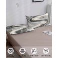 thumbnail image 4 of Grey Ombre Marble Pillow Covers King Size, Abstract Modern Art Soft Bed Throw Pillowcases Breathable Cooling Long Lumbar Body Pillow Sham Cover for Bed Sofa 20''x40'', 4 of 7