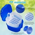 thumbnail image 4 of Duety Denture Case,Portable False Teeth Storage Box with Rinsing Basket,Orthodontic Dental Retainer Box for False Teeth Storage Soaking Cleaning, 4 of 10