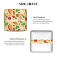 thumbnail image 5 of Yiaed Herb Of Burger Print Tissue Box Cover, PU Leather Decorative Organizer for Tabletop, Bathroom, Car, Office Creative Decorative, 5 of 7