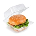 thumbnail image 6 of Clear Plastic Clamshell Containers with Lids, Hinged Transparent Design, 30-Pack, Clear, for Baked Goods and Burgers, Disposable Packaging, 6 of 6