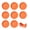 Orange Round, variant on Queroig 8Pcs Lightweight Plastic Plates Unbreakable Reusable Dinner Plates Dishwasher Safe Colorful Plates for Kitchen Everyday Camping Plates