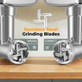 thumbnail image 3 of Facelle Electric Meat Grinder for Home Use, Mincer Machine with Stainless Steel Blades & 3 Grinding Plates,Sausage Stuffer & Kubbe Kit, Food Grinder, 3 of 8