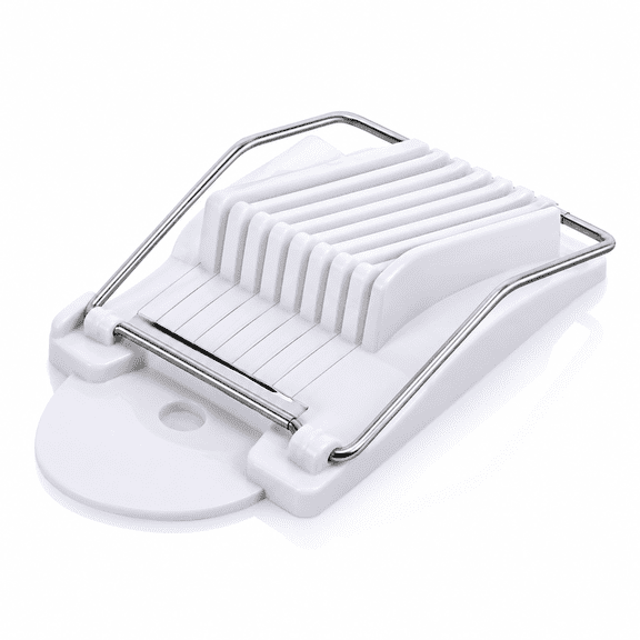 Spam Slicer,Luncheon Meat Slicer,Multipurpose Stainless Steel Wire Slicer,Egg Fruit Banana Soft Cheese Slicer(White)