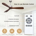 thumbnail image 4 of Gymax 52" Modern Ceiling Fan Indoor & Outdoor Brushed Nickel Finish w/Remote Control, 4 of 10