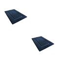 thumbnail image 2 of Inteprter Exquisita alfombra de baño hecha a mano para un paso cómodo de secado rápido de felpa absorbente lavable azul 40*60cm Azul 40*60cm 2Conjunto, 2 of 6