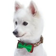 thumbnail image 2 of Blueberry Pet Christmas Party Fair Isle Style Dog Collar with Bow Tie Size:L, 2 of 6