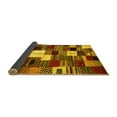 thumbnail image 2 of Ahgly Company Indoor Square Abstract Yellow Contemporary Area Rugs, 3' Square, 2 of 4