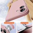 thumbnail image 4 of Original Liquid Silicone Phone Case For iPhone 16 15 13 14 11 12 Pro Max Plus High Quality Solid Color Anti-Fall Pink Soft Cover, 4 of 5