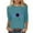 Sky Blue tops for women, variant on Baikeli Womens Tops Casual Clearance Mother'S Day 3/4 Length Sleeve Tops for Women Casual Summer Pullover Crew Neck Shirts Loose Letter Printed Blouses White Tops for Women