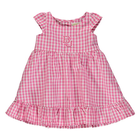 Baylor Bears Garb Girls Toddler Gigi Gingham Check Dress - Pink