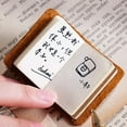 thumbnail image 4 of Sturdy Leather Pocket Notebook Multipurpose Leather Pocket Writing Book Key Chain for or Academic Use, 4 of 8